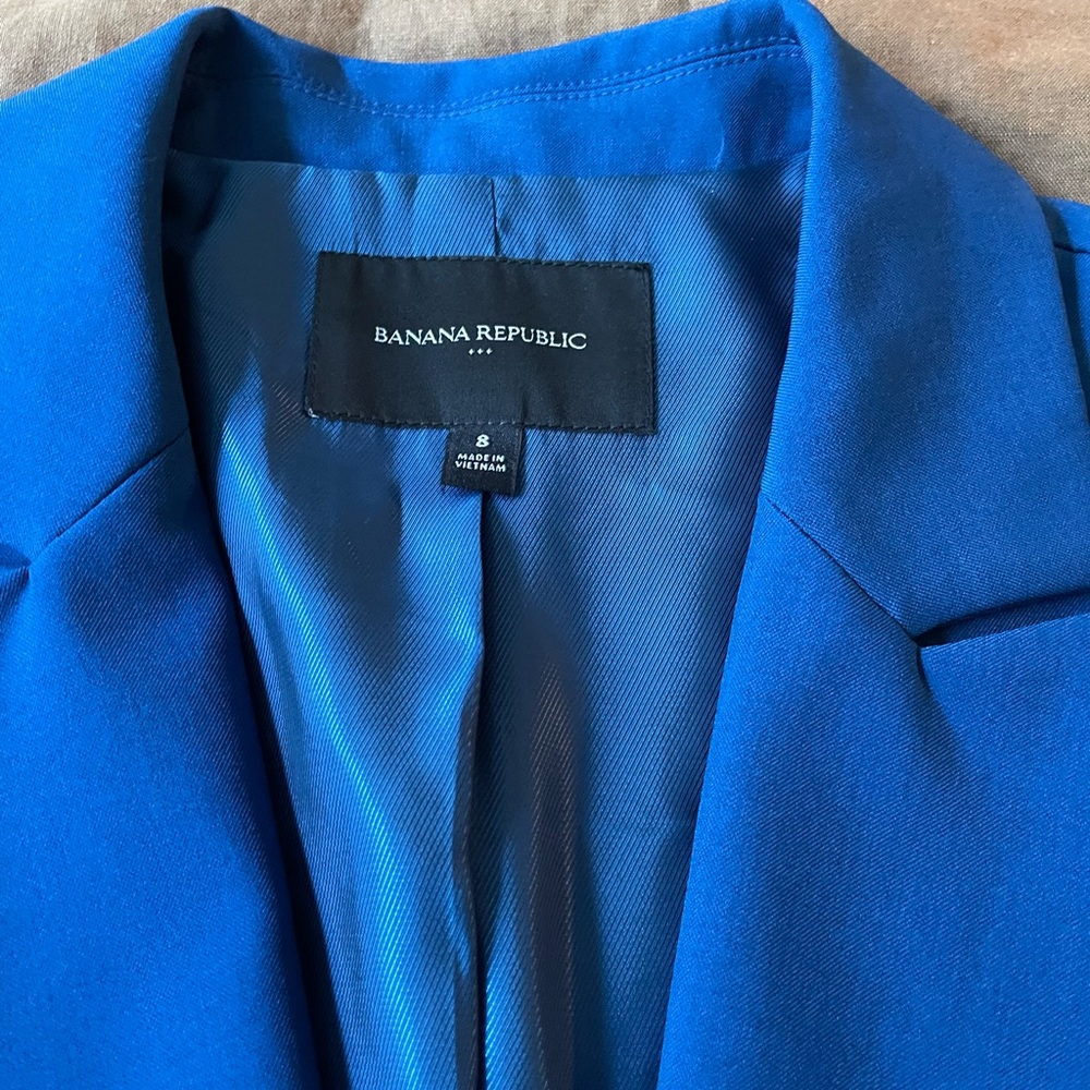 Banana Set!! Republic Vibrant Blue Jacket & Pants